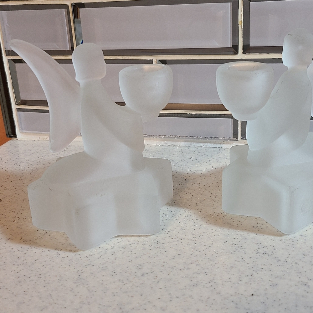 Angel candle stick holders Set Of 2